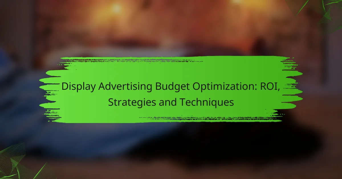 Display Advertising Budget Optimization: ROI, Strategies and Techniques