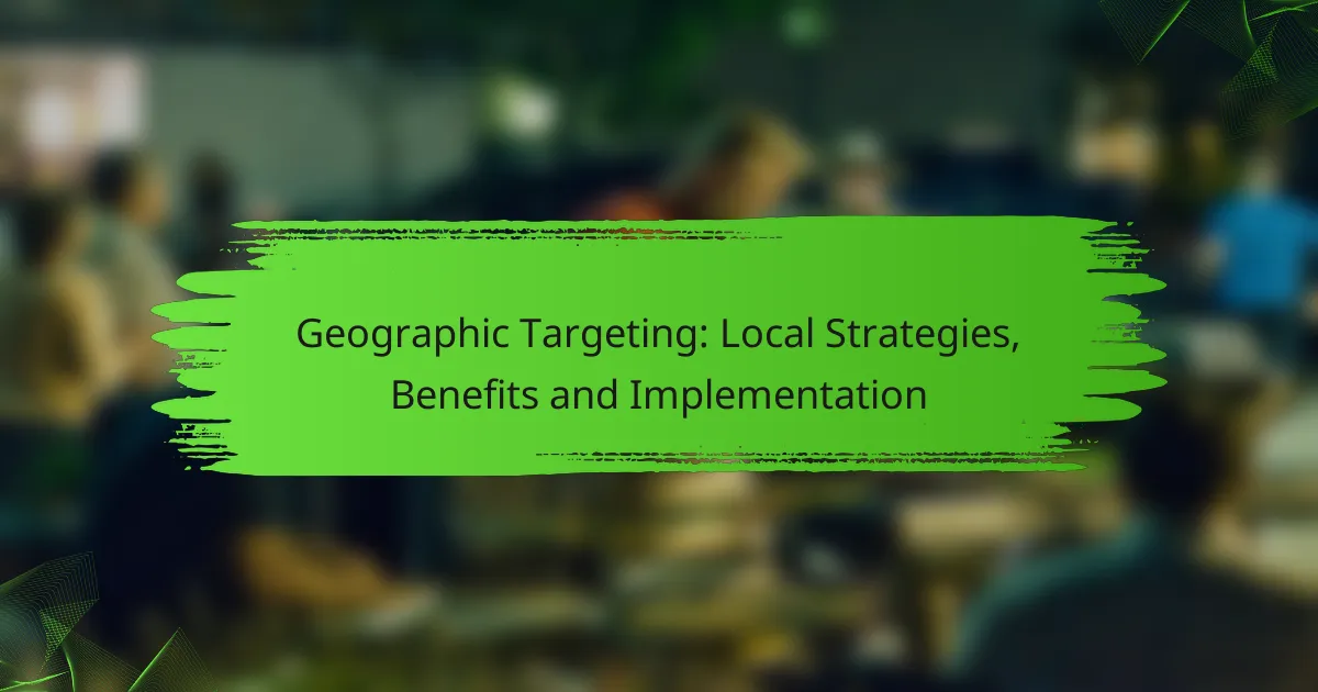 Geographic Targeting: Local Strategies, Benefits and Implementation